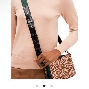 Kate spade metallic leopard camera bag